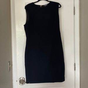 Dark Blue Ted Baker Shift Dress Size 6 (14/16) Barely Worn